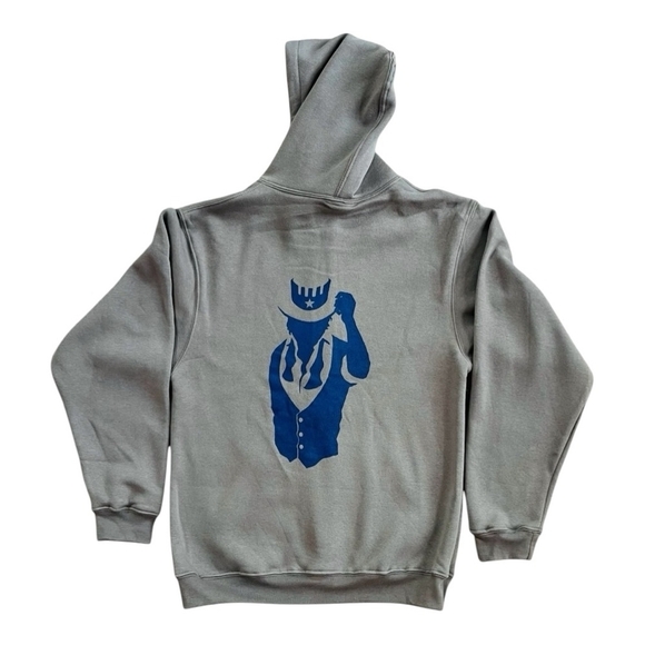 MADE HERE Bayside Hoodie Grey Zip Front Cardigan Hooded Sweater Men’s Pullover - Picture 6 of 8